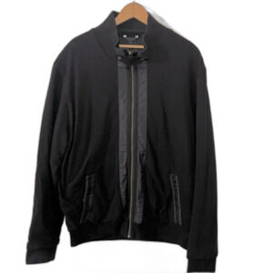 Ted Baker London Reversible Cotton/Nylon Jacket Black Mid-Weight EUC Size 6/2X